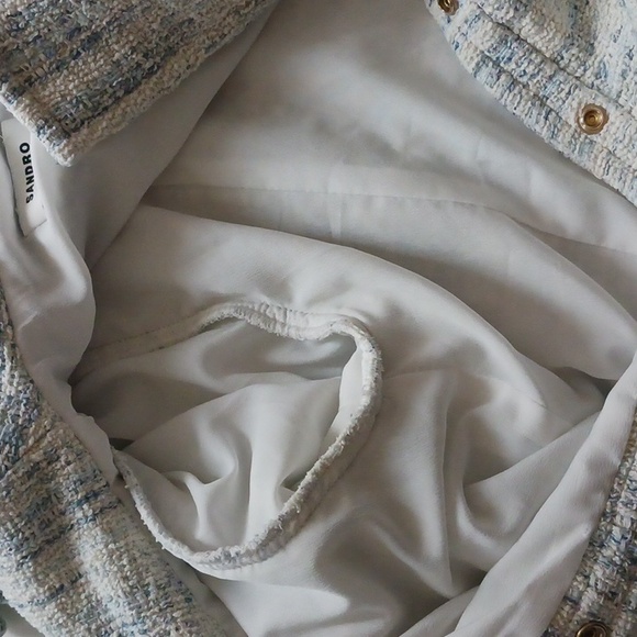 Sandro Bethany Tweed Dress Size 36 - Picture 7 of 14